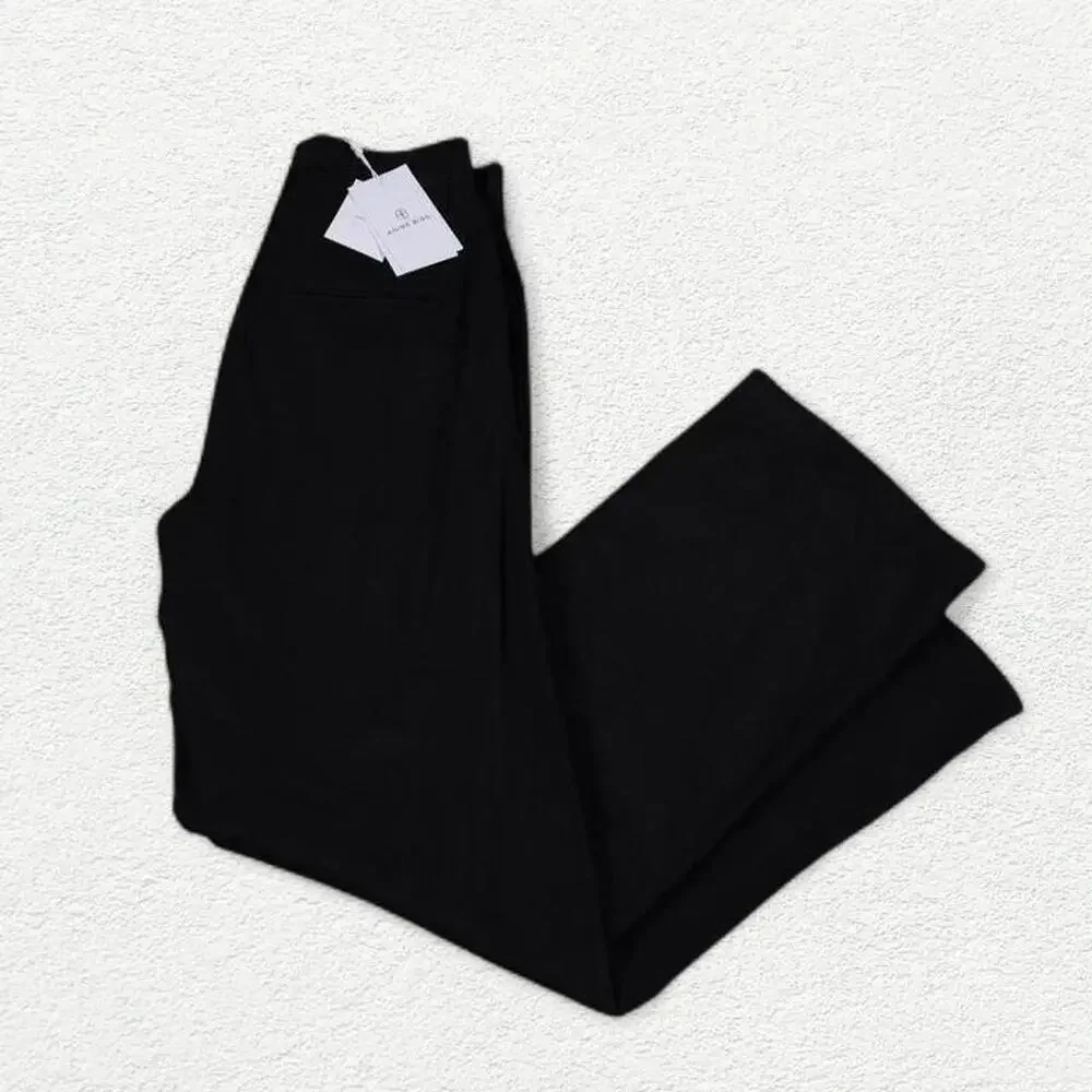 Anine Bing Carrie Trouser Pants in Black